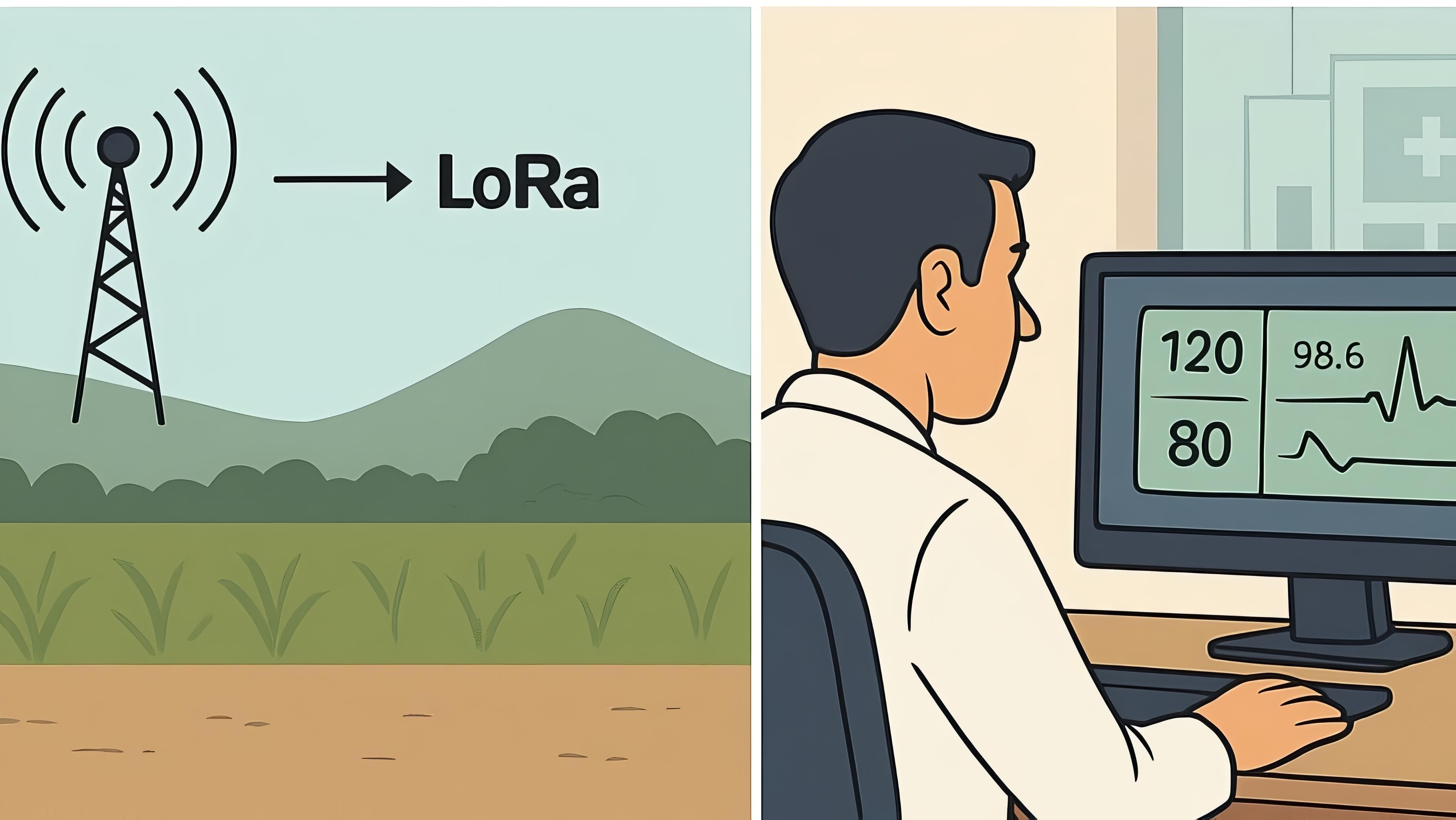 LoRa + GSM Health Monitoring